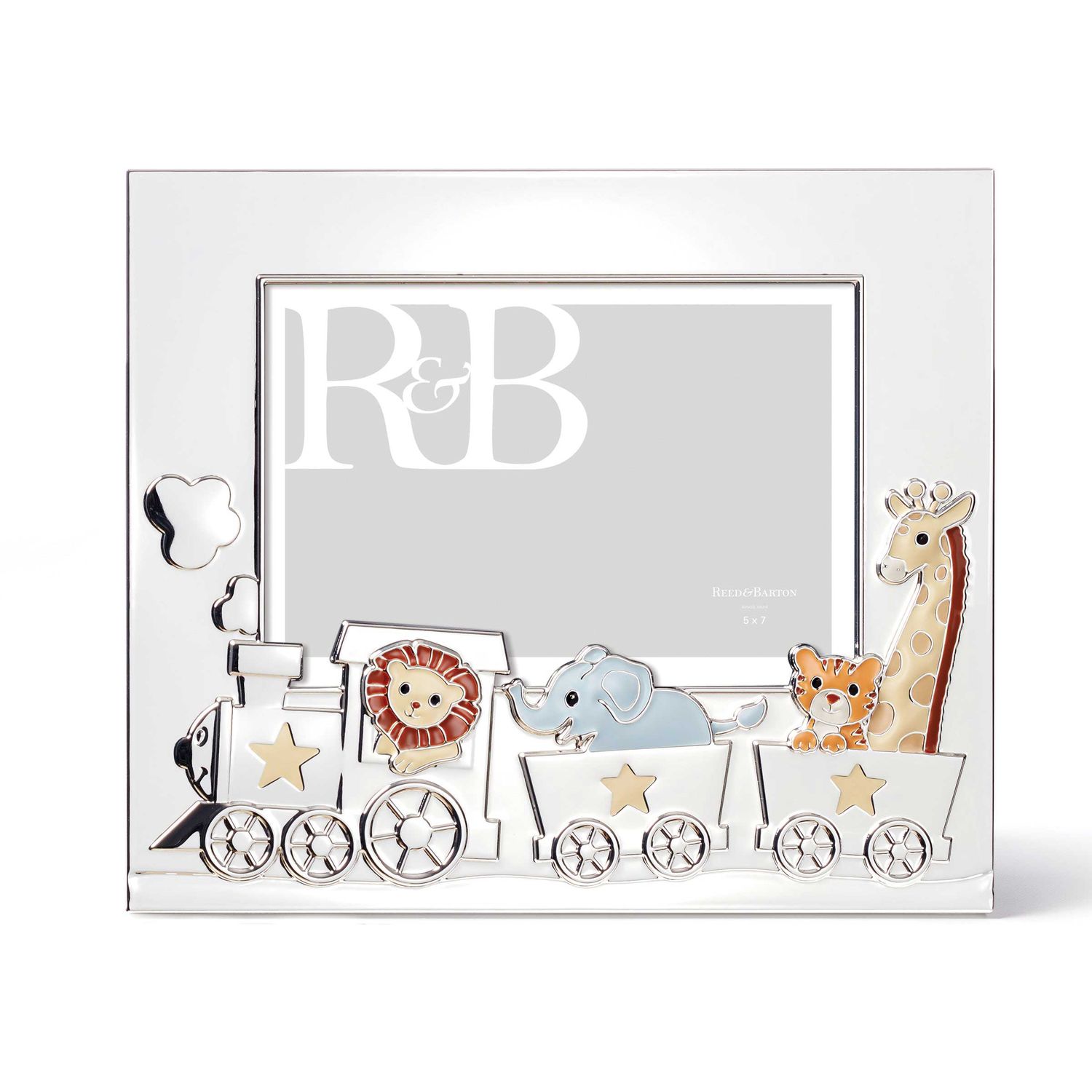 Reed And Barton Animal Train Silverplate 5 x 7 Inch Picture Frame, MPN: 897383, UPC: 735092269980
