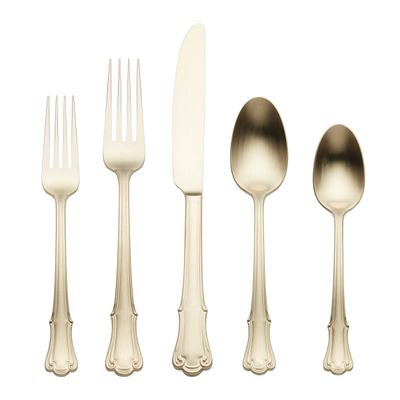 Oneida James Street Satin Champagne 20 Piece Flatware Set, MPN: 896768, UPC: 079363147134