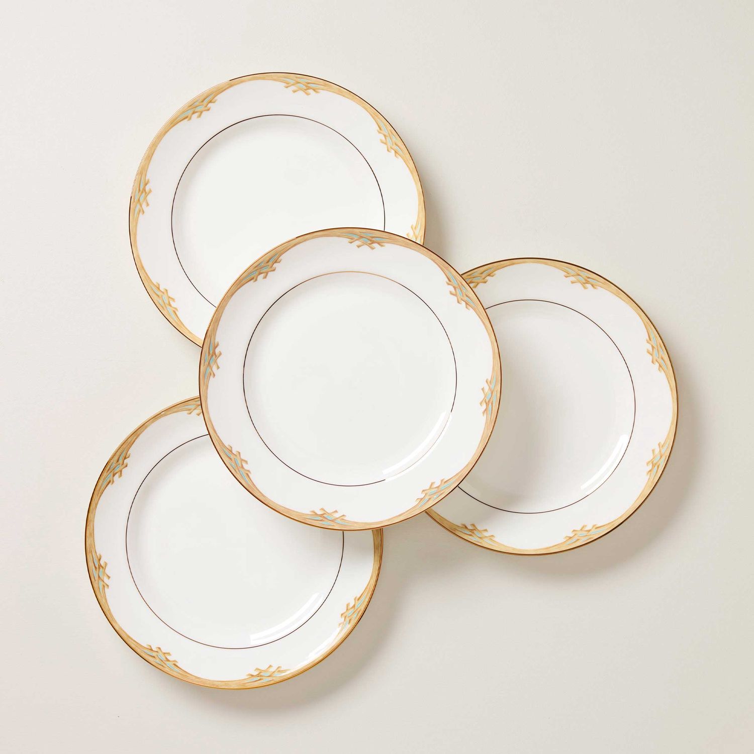 Lenox Colonial Bamboo Dinner Plate Set of 4, MPN: 897297, UPC: 194372035828