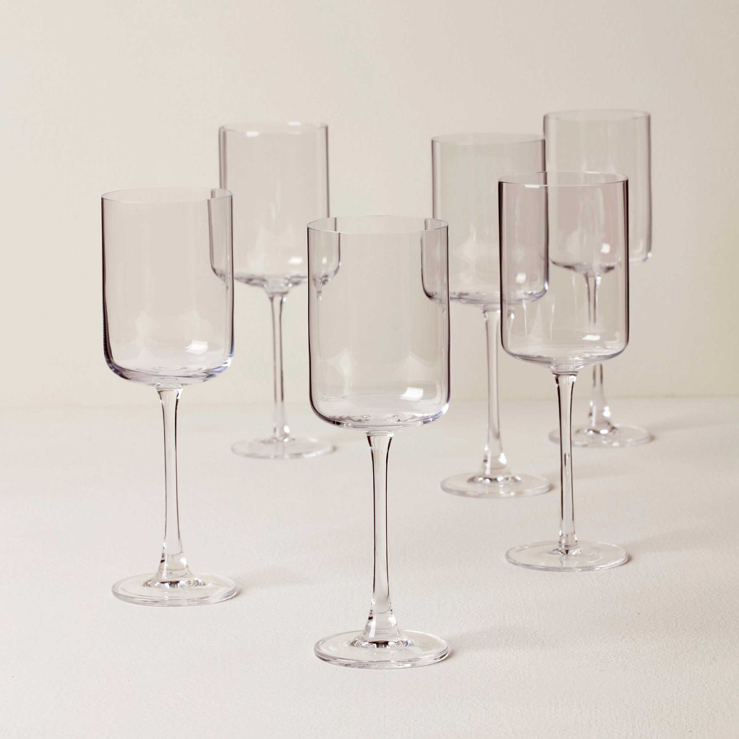 Lenox Tuscany Classics Straight Edge White Wne Set of 6, MPN: 897428, UPC: 194372036740