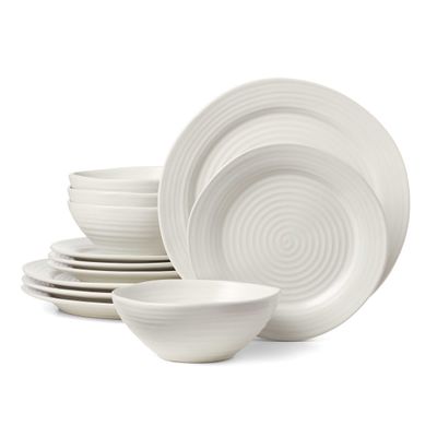 Oneida Ridge White 12 Piece Dinnerware Set, MPN: 895939, UPC: 079363145147
