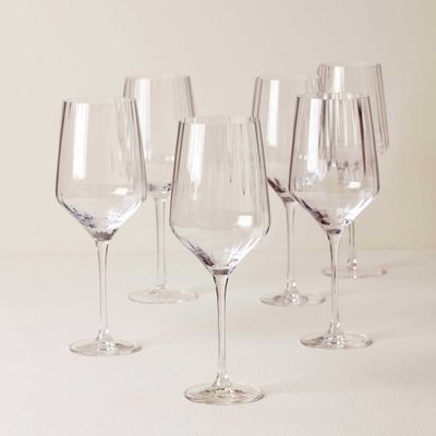 Lenox Tuscany Classics Angled Optic All Purpose Wine Set of 6, MPN: 897403, UPC: 194372036498