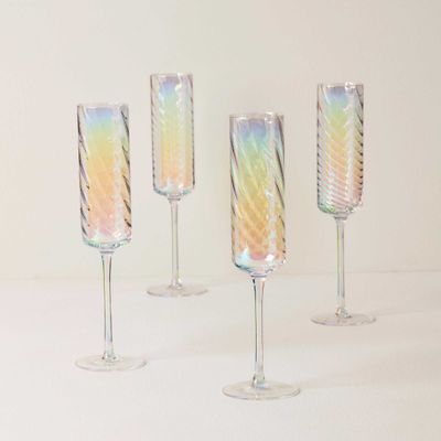 Lenox Tuscany Classics Iridescent Flute Set of 4, MPN: 897498, UPC: 194372036863