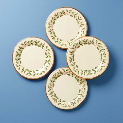 Lenox Holiday Dinner Plates Set of 4, MPN: 897080, UPC: 194372033848