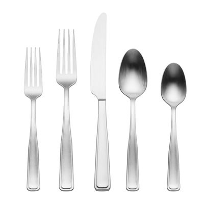 Oneida Reid Satin 20 Piece Flatware Set, MPN: 896756, UPC: 079363147011