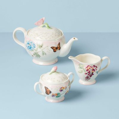 Lenox Pink Ombre Butterfly Meadow 5 Piece Tea Set, MPN: 897102, UPC: 194372034005