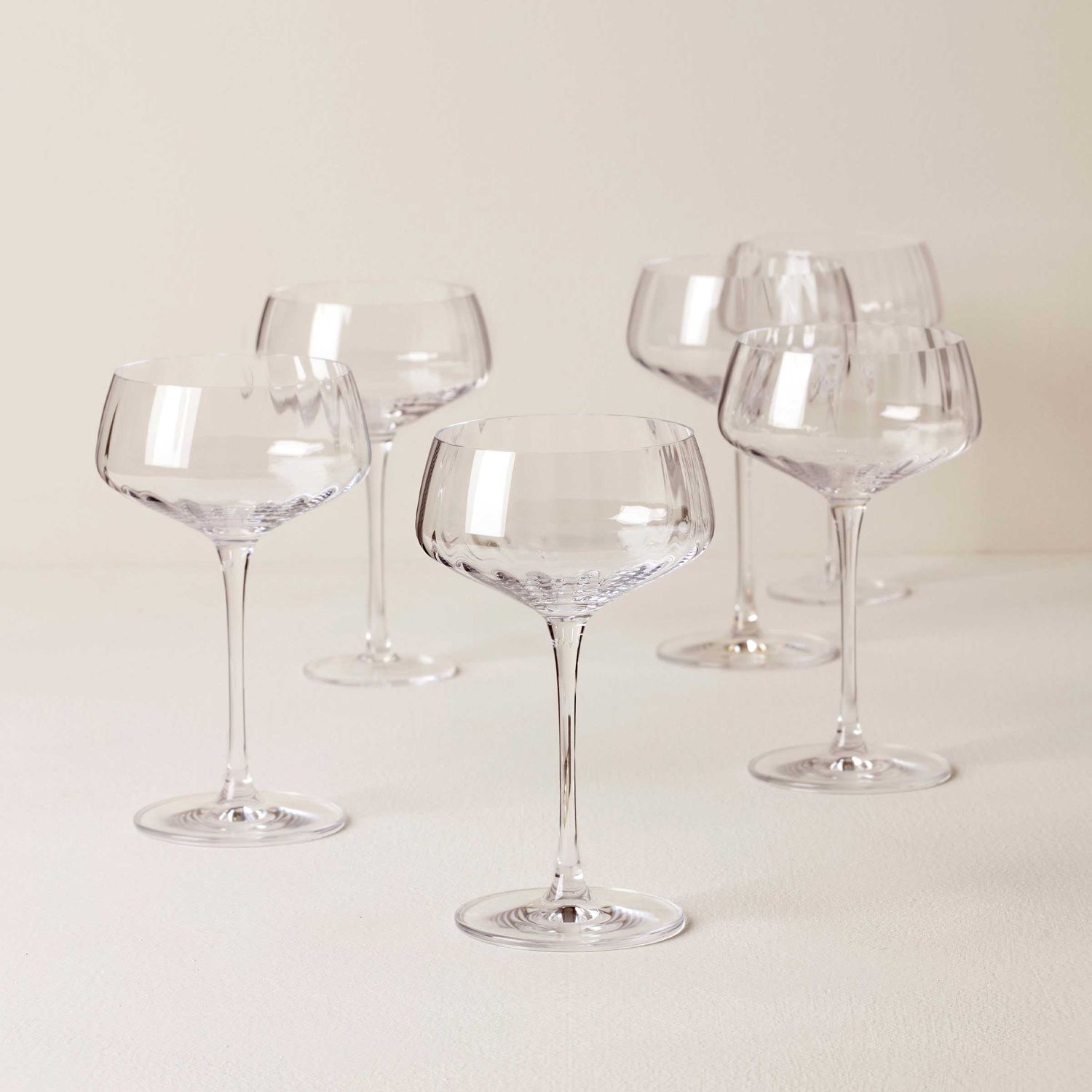 Lenox Tuscany Classics Angled Optic Coupe Set of 6, MPN: 897401, UPC: 194372036474