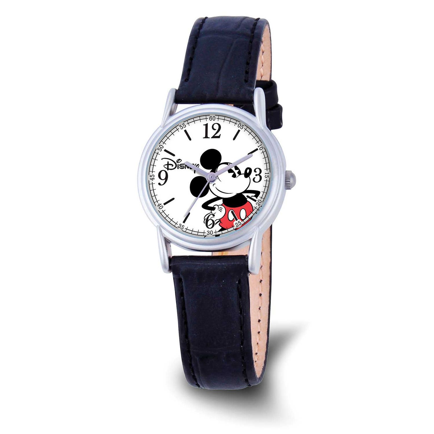 Disney Adult Size Mickey Mouse Blue Leather Band Watch XWA6733