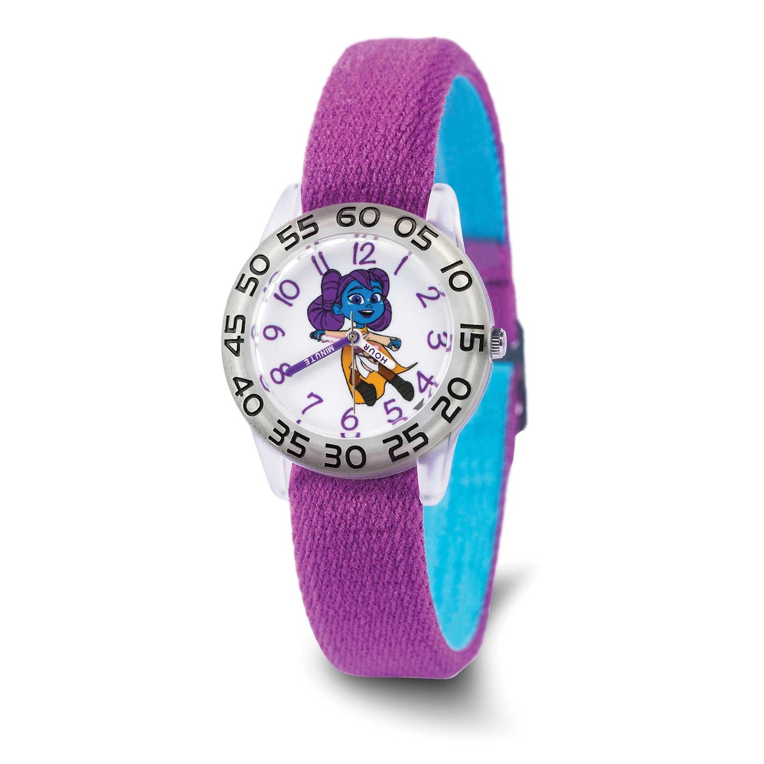 Star Wars Kids Lys Solay Pink Stretch Band Time Teacher Watch XWA6708