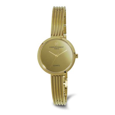 Charles-Hubert Gold IP-plated Stainless Steel Quartz Watch XWA6885