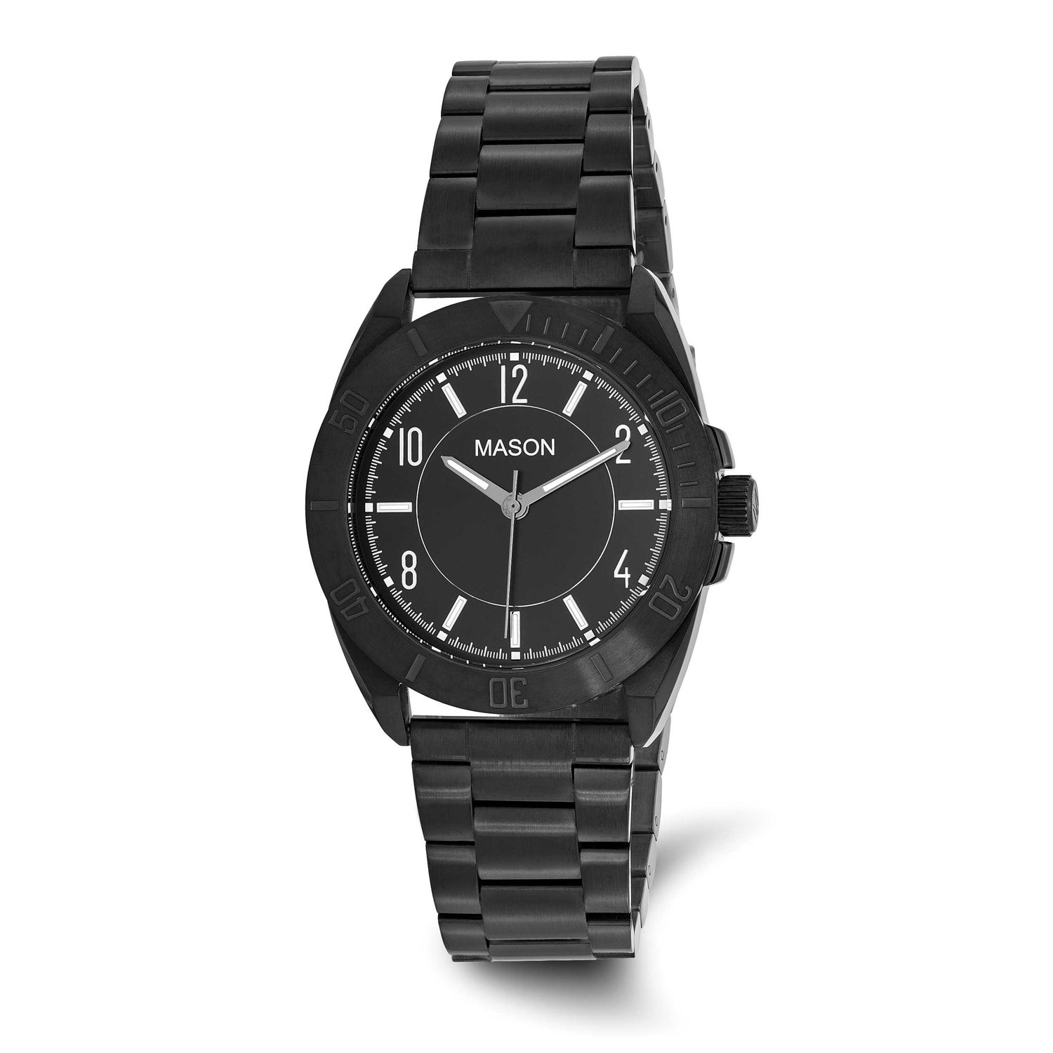 Mason Sales Stainless Steel Black IP-plated Black Dial Watch XWA6639