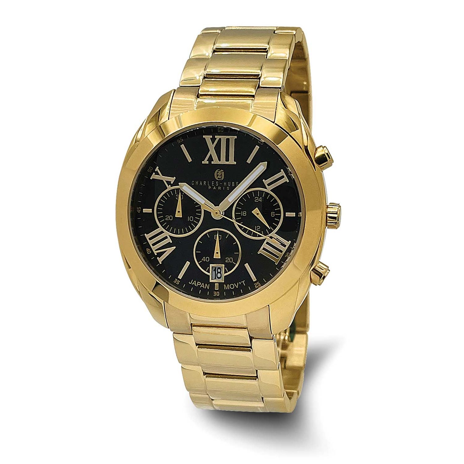Charles-Hubert Gold-Plated Stainless Steel Chronograph Quartz Watch XWA6801