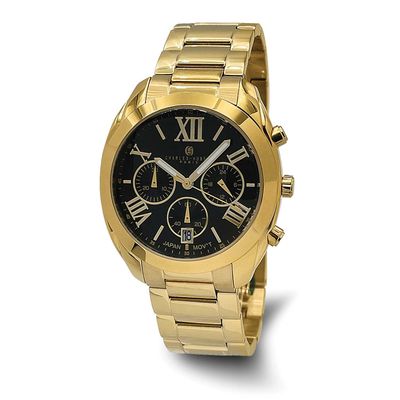 Charles-Hubert Gold-Plated Stainless Steel Chronograph Quartz Watch XWA6801