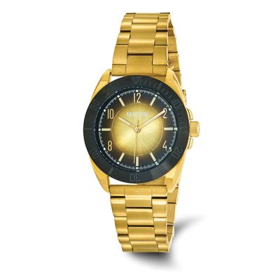 Mason Sales Stainless Steel Yellow IP-plated with Black IP-plated Bezel Watch XWA6638