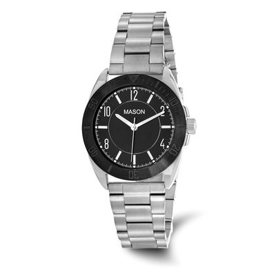 Mason Sales Stainless Steel Black Dial Watch XWA6637