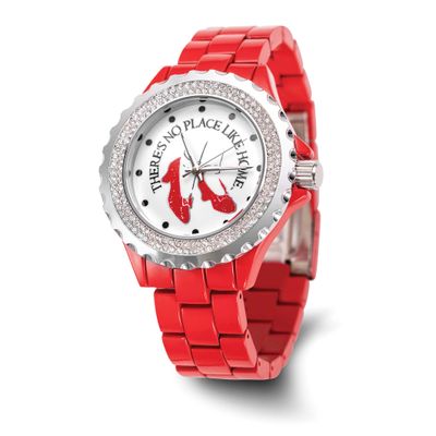 Warner Brothers Adult Size Wizard of Oz Ruby Slippers Red Band Watch XWA6676