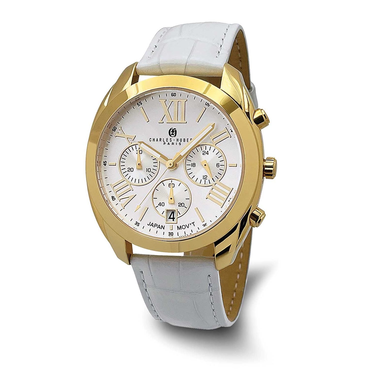 Charles-Hubert Gold-Plated Stainless Steel Chronograph Quartz Watch XWA6806