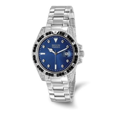Mason Sales Stainless Steel with Crystals Blue Dial Watch XWA6902