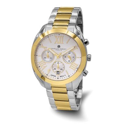 Charles-Hubert Two-Tone Stainless Steel Chronograph Quartz Watch XWA6803