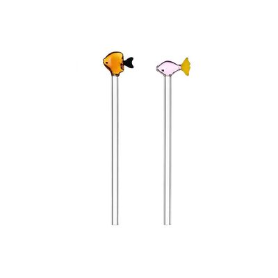 Ichendorf Milano Marine Garden 2 Straws Orange and Pink Fish + 1 Brush, MPN: IC352.263, UPC: 790955…