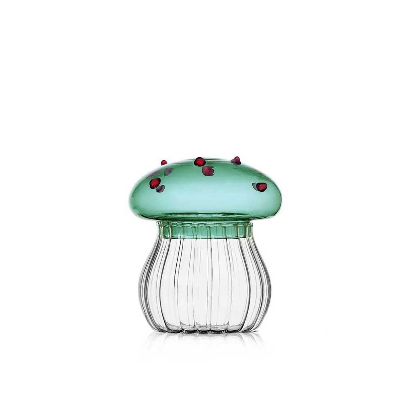 Ichendorf Milano Alice Sugar Bowl Green Mushroom With Red Dots, MPN: IC352.090.57, UPC: 790955373242