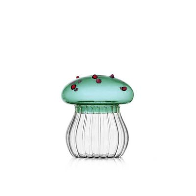 Ichendorf Milano Alice Sugar Bowl Green Mushroom With Red Dots, MPN: IC352.090.57, UPC: 790955373242