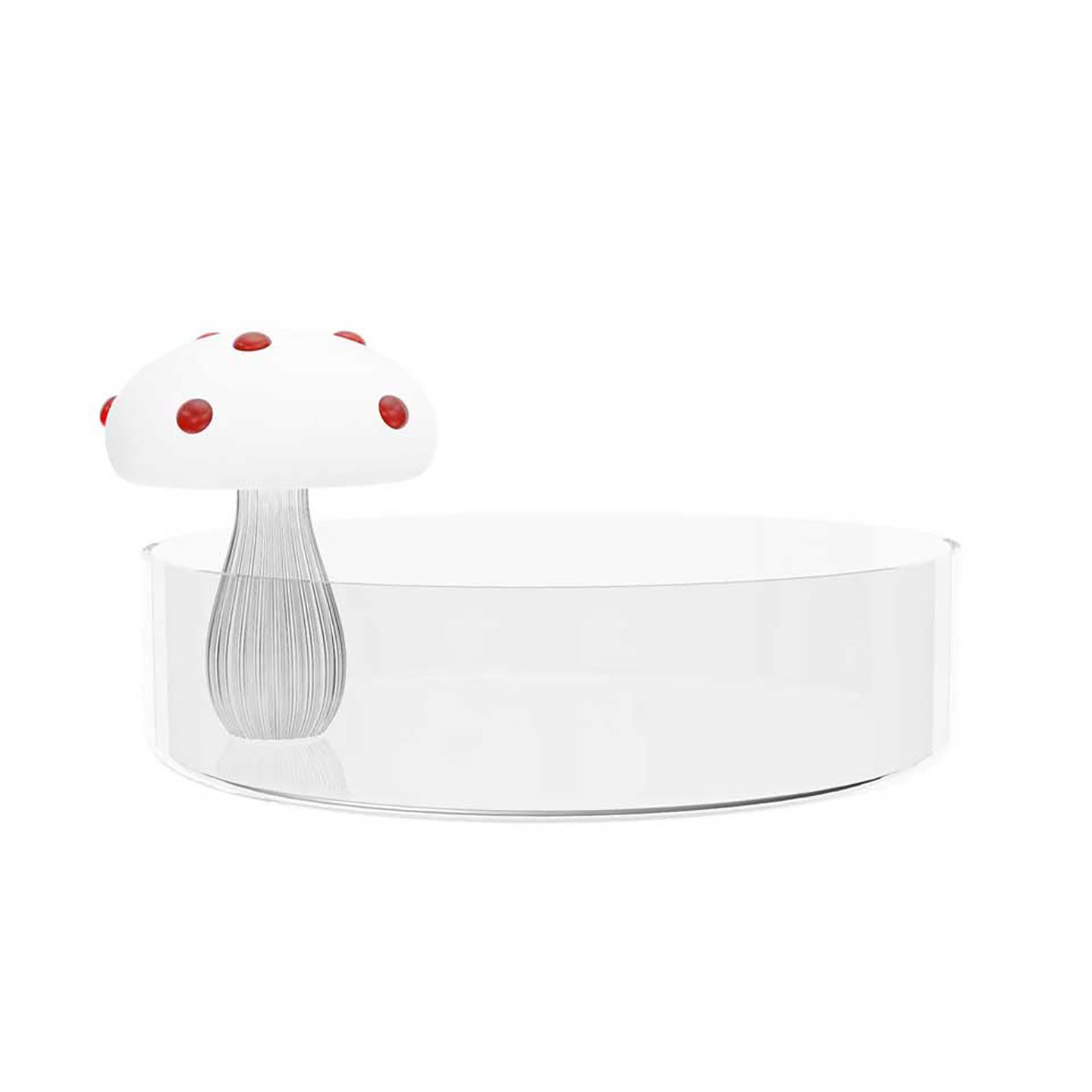 Ichendorf Milano Alice Saucer White Mushroom With Red Dots, MPN: IC352.090.54, UPC: 790955373143