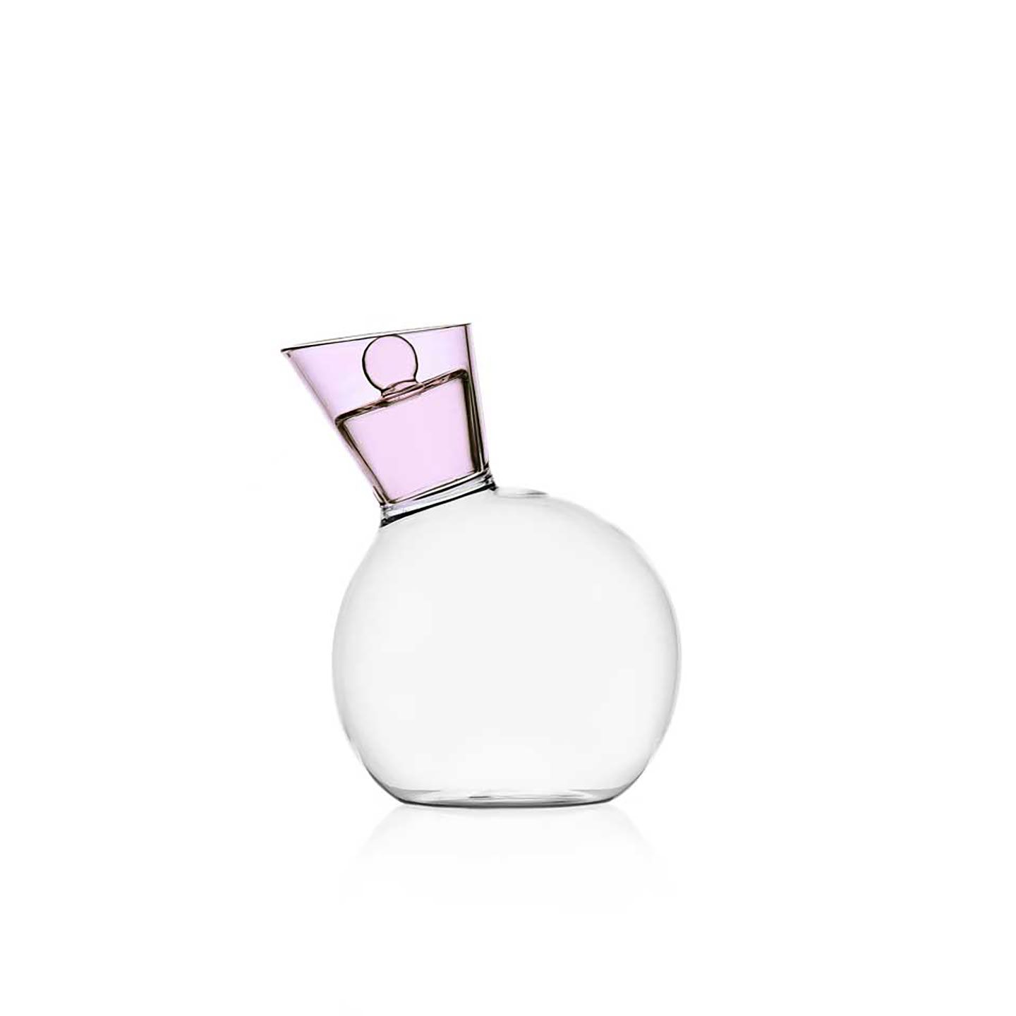 Ichendorf Milano Travasi Pot With Lid Clear Pink 12.5 oz, MPN: IC352.035, UPC: 790955380936