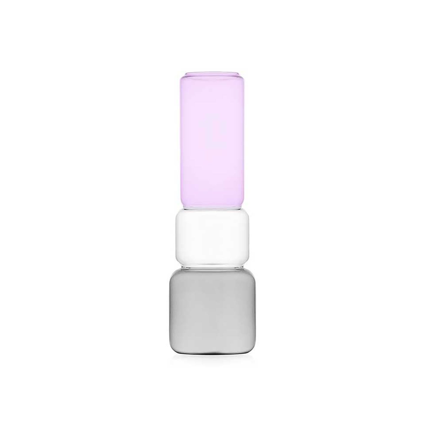 Ichendorf Milano Revolve Vase Smoke Clear Pink 13.78 Inch, MPN: IC366.094, UPC: 790955379831