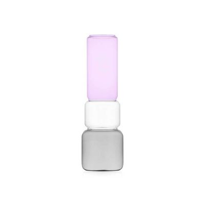 Ichendorf Milano Revolve Vase Smoke Clear Pink 13.78 Inch, MPN: IC366.094, UPC: 790955379831