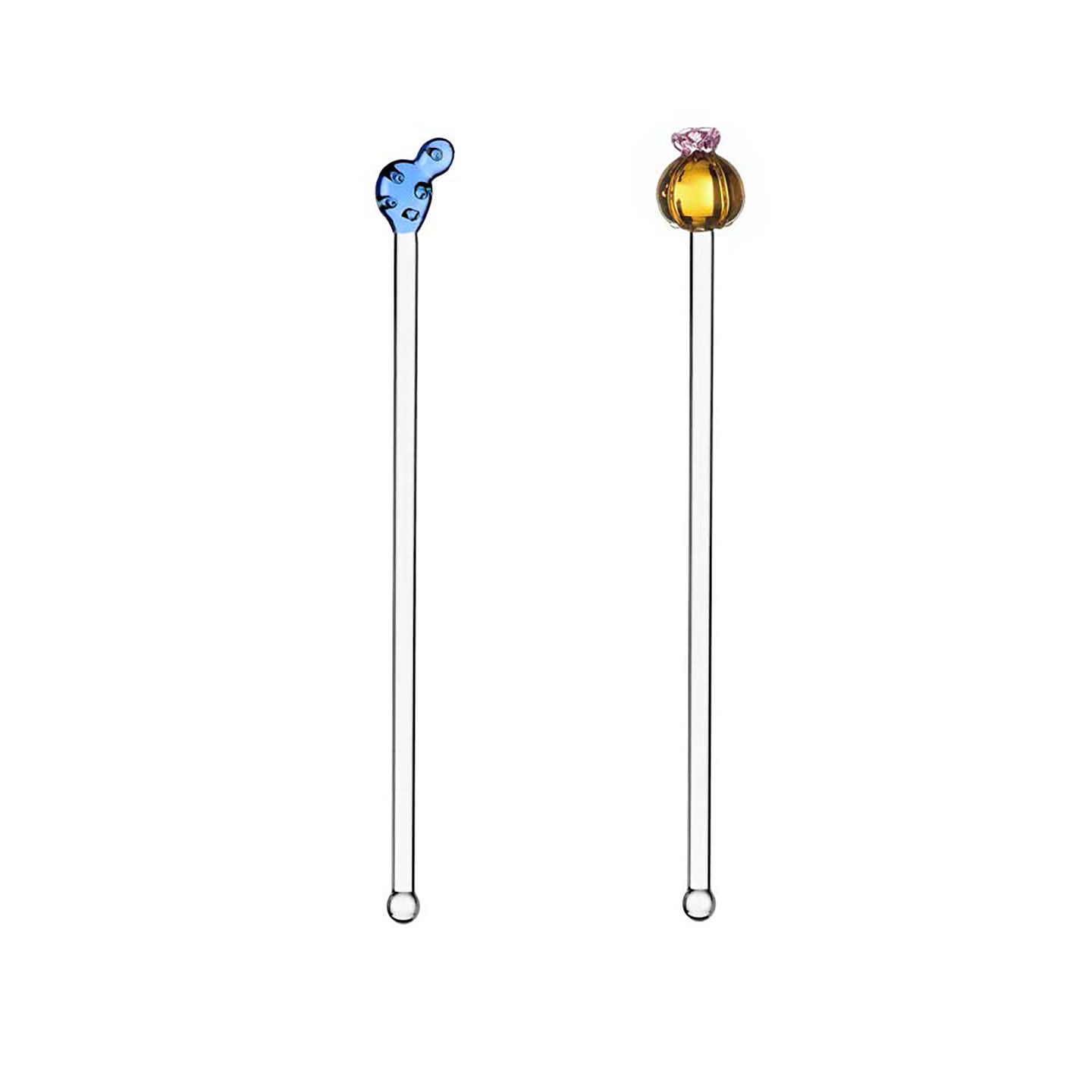 Ichendorf Milano Desert Plants Set 2 Mixers Blue and Pink Flower Cactus 7.87 in, MPN: IC354.180, UP…