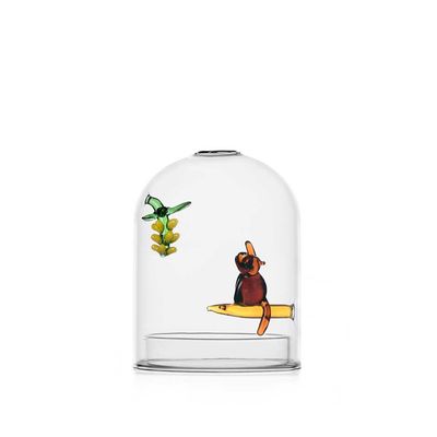 Ichendorf Milano Birds Cand le Holder Wind Proof Monkay and Bananas 4.92 Inch, MPN: IC354.073, UPC:…