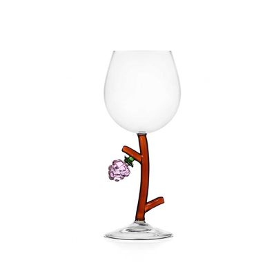 Ichendorf Milano Fruits &amp; Flowers Stemmed Glass Raspberry 11.8 oz, MPN: IC354.234, UPC: 790955296442