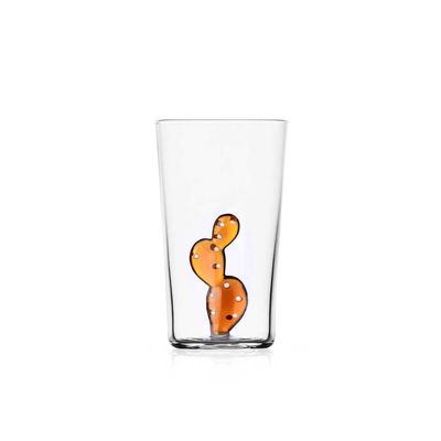 Ichendorf Milano Desert Plants Longdrink Cactus Amber 15.2 oz, MPN: IC354.174, UPC: 790955386549