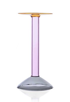 Ichendorf Milano Rainbow Cand leholder Gm Grey Pink Amber 11.42 Inch, MPN: IC369.590, UPC: 79095537…