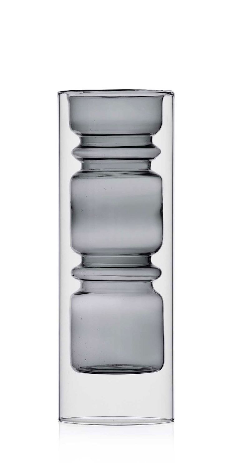 Ichendorf Milano Rings Vase Smoke 11.02 Inch, MPN: IC372.896, UPC: 790955379961