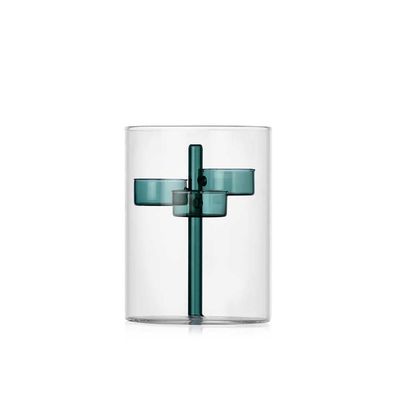 Ichendorf Milano Iris Tealight 3 Candles Petrol 6.1 Inch, MPN: IC313.092, UPC: 790955386648