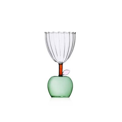 Ichendorf Milano Fruits &amp; Flowers Stemmed Glass Apple Green 9.5 oz, MPN: IC352.340, UPC: 7909553765…