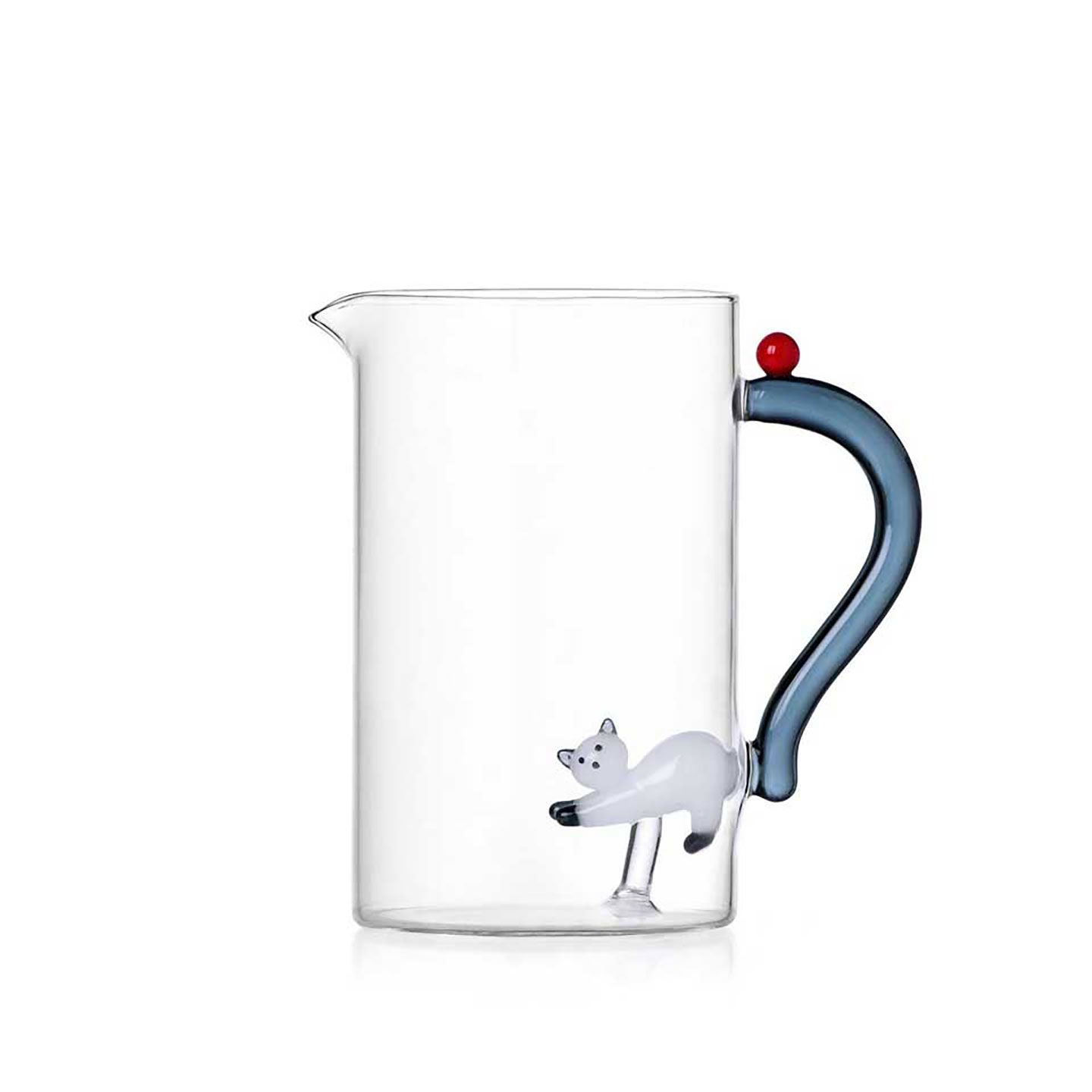 Ichendorf Milano Tabby Cat Jug White Cat With Smoke Tail &amp; Berry 50.7 oz, MPN: IC352.090.01, UPC: 7…