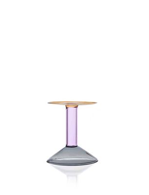Ichendorf Milano Rainbow Cand leholder Pm Grey Pink Amber 5.71 Inch, MPN: IC369.594, UPC: 790955379…