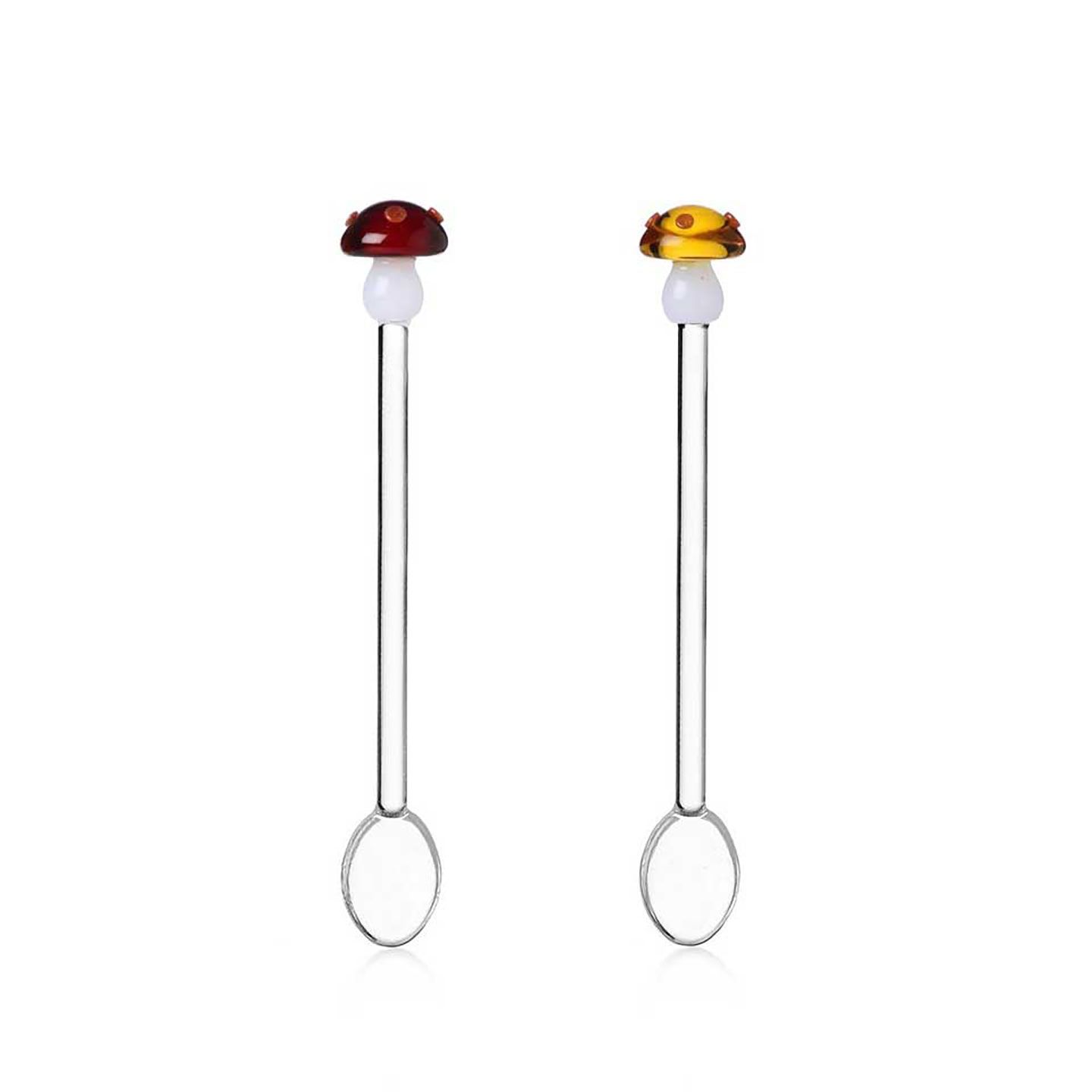 Ichendorf Milano Alice 2 Spoons Amber and Red Mushroom, MPN: IC352.090.44, UPC: 790955373266