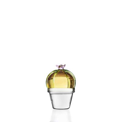Ichendorf Milano Desert Plants Paperweight Cactus Pink Flwer, MPN: IC352.113, UPC: 790955375987