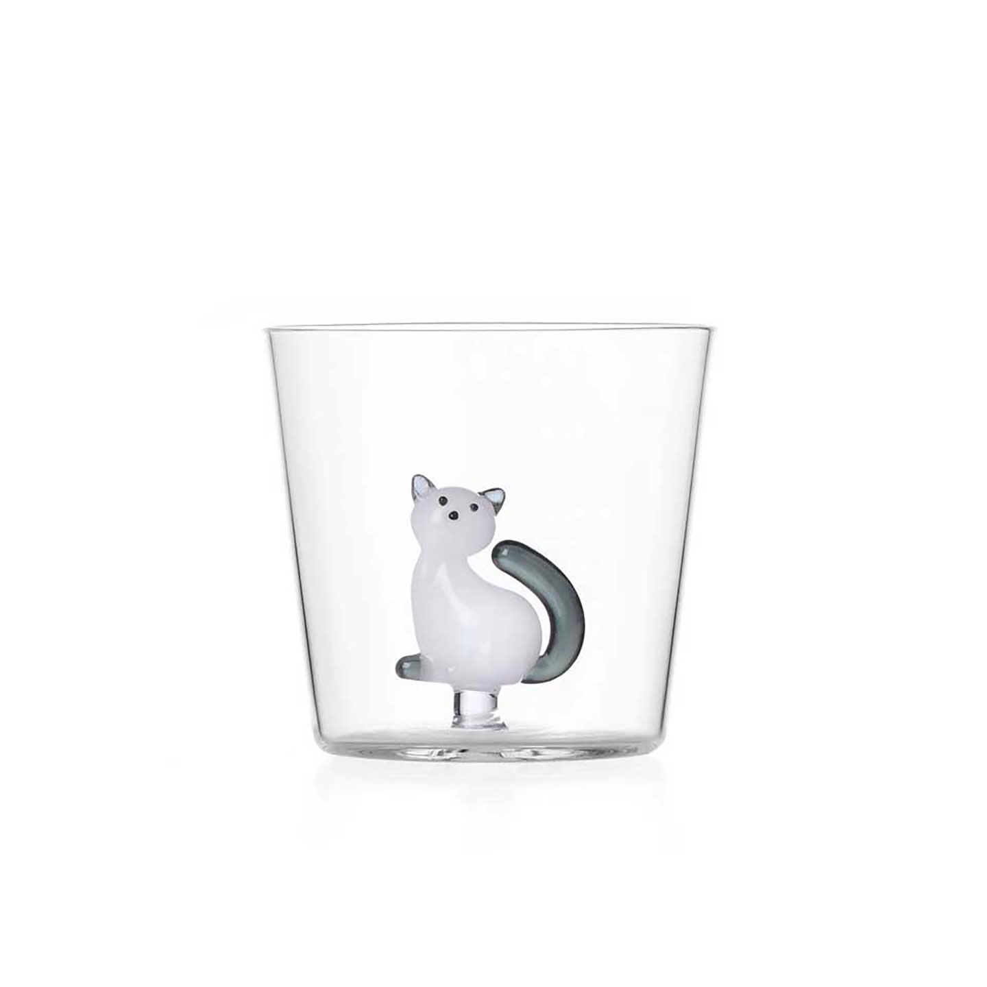 Ichendorf Milano Tabby Cat Tumbler White Cat With Smoke Tail 11.8 oz, MPN: IC352.090.07, UPC: 79095…
