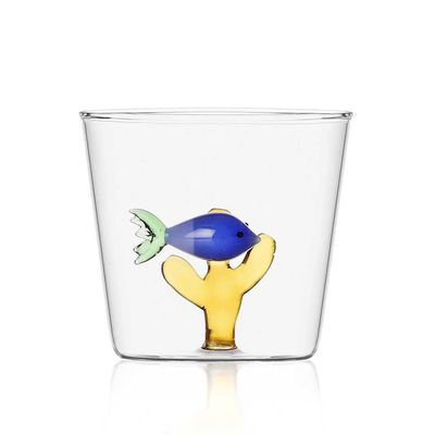 Ichendorf Milano Marine Garden Tumbler Blue Fish Amber Seaweed 11.5 oz, MPN: IC352.054, UPC: 790955…