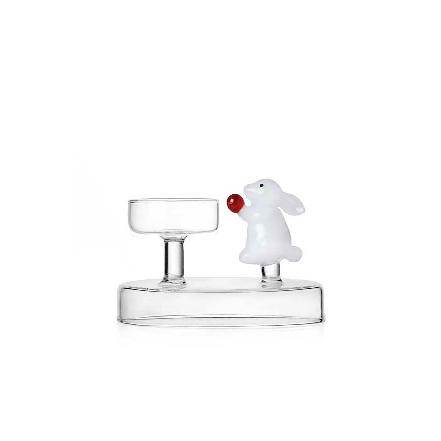 Ichendorf Milano Alice Tealight White Rabbit With Berry, MPN: IC352.090.28, UPC: 790955373136