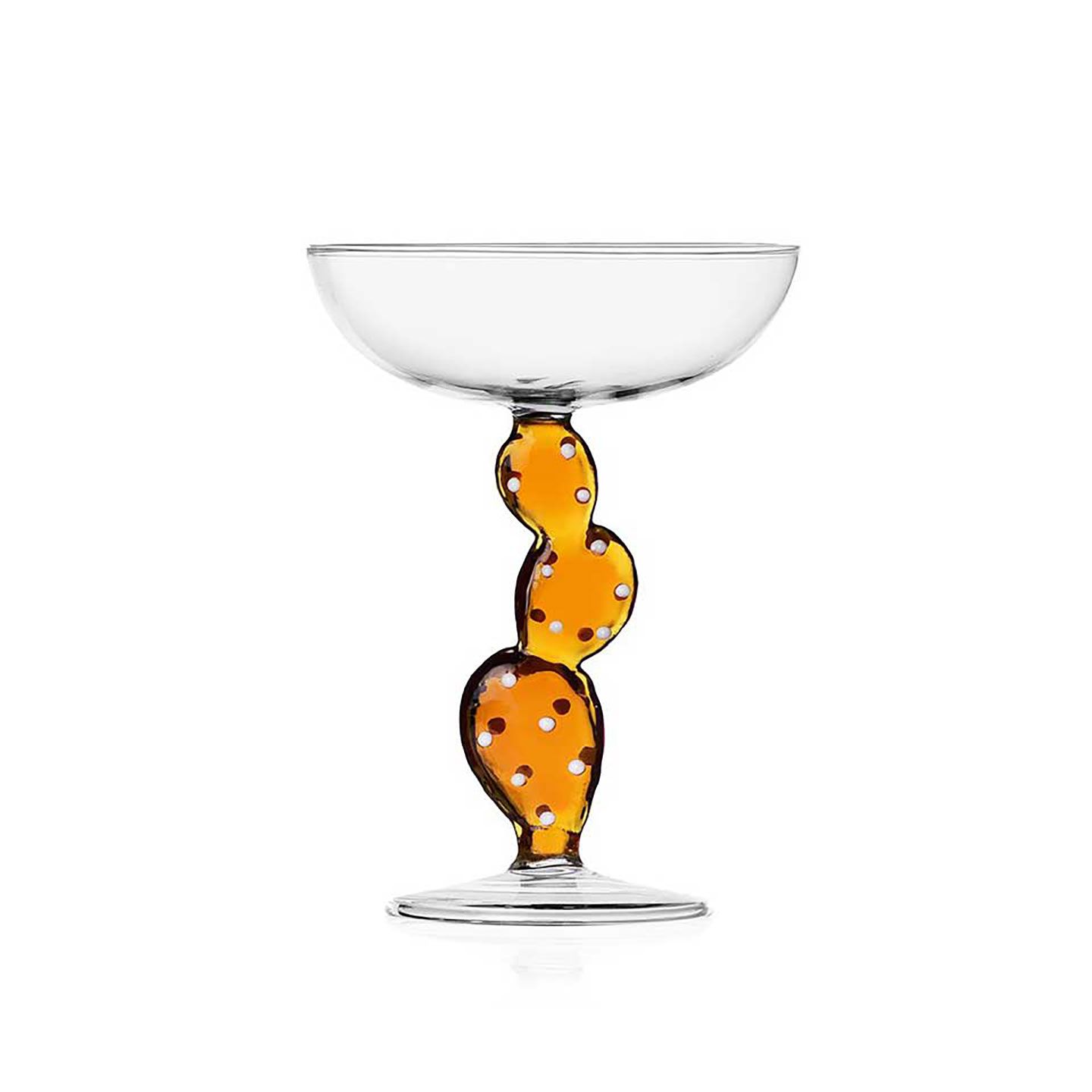 Ichendorf Milano Desert Plants Champagne Bowl Cactus Amber 10.1 oz, MPN: IC352.331, UPC: 7909553760…