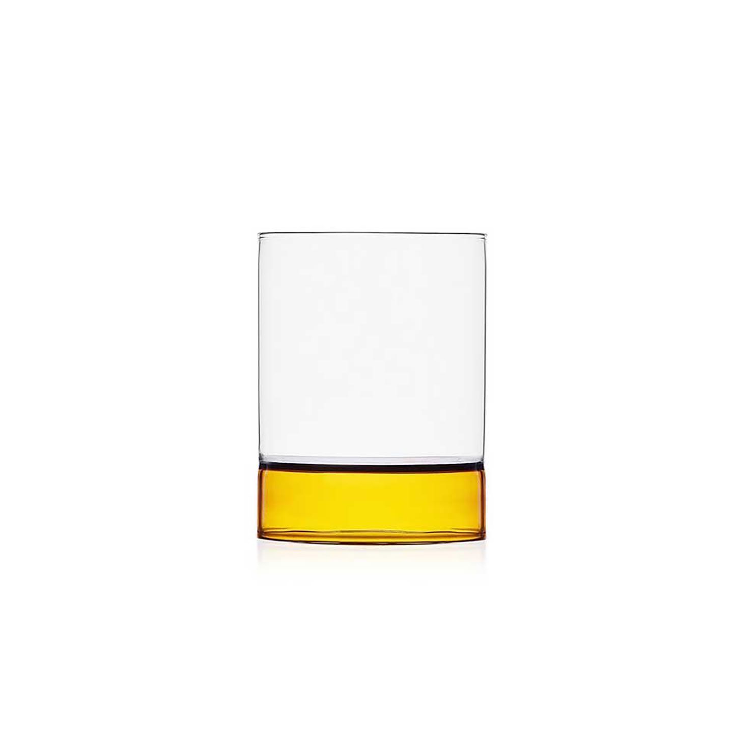 Ichendorf Milano Bamboo Groove Tumbler Amber Clear 8.5 oz, MPN: IC312.160, UPC: 790955374126