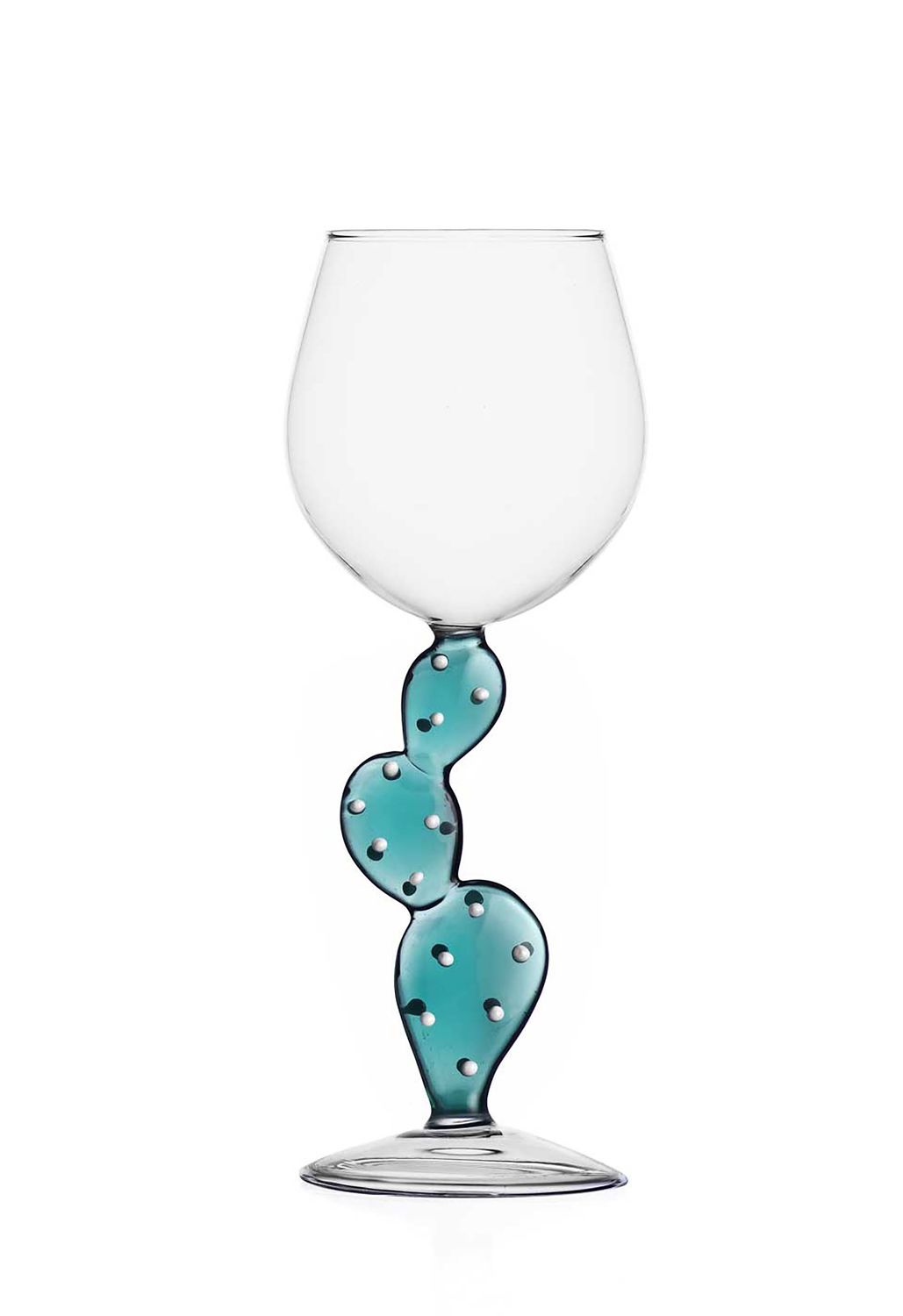 Ichendorf Milano Desert Plants Stemmed Glass Cactus Caribe Blue 11.8 oz, MPN: IC352.031, UPC: 79095…