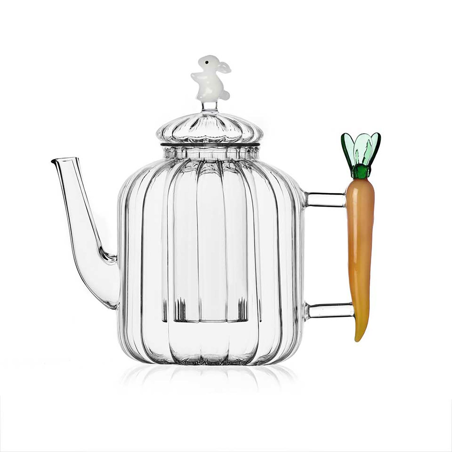 Ichendorf Milano Vegetables Teapot Optic Carrot and White Rabbit 5.51/7.48 Inch, MPN: IC354.143, UP…