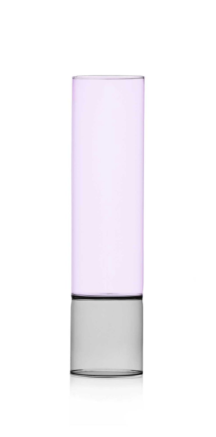 Ichendorf Milano Bamboo Groove Vase Smoke Pink 14.57 Inch, MPN: IC367.195, UPC: 790955373976